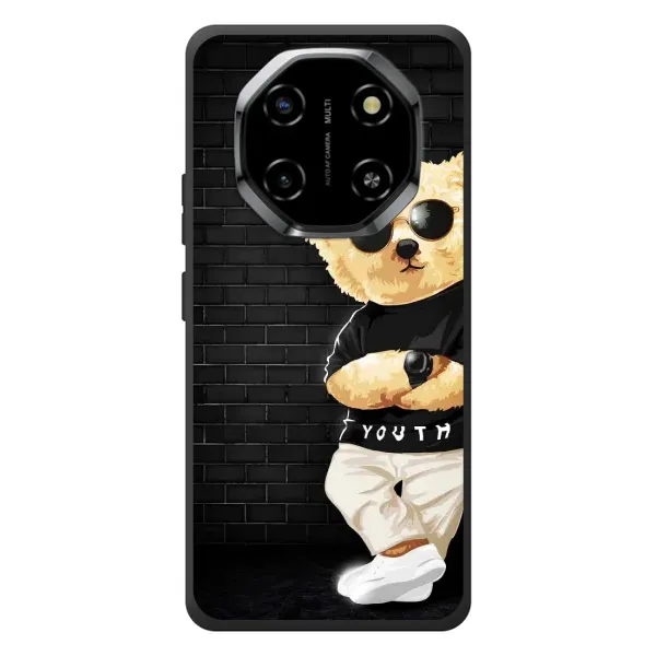 Чехол с рисунком «Мишка в очках» для Blackview Shark 6