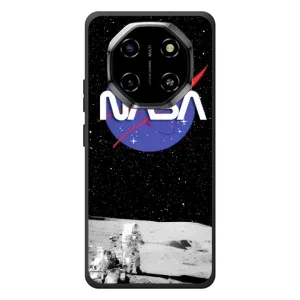 Силиконовый бампер с принтом "Наса" на Blackview Shark 6 (Nasa на луне)