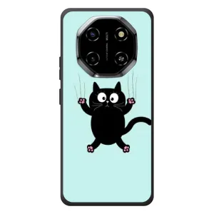 Силиконовый чехол с котиком для Blackview Shark 6 (Падающий кот)