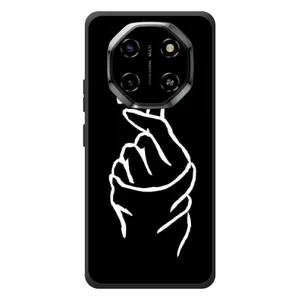 Чехлы (Знак сердечка) на Blackview Shark 6 (Сердце на черном)