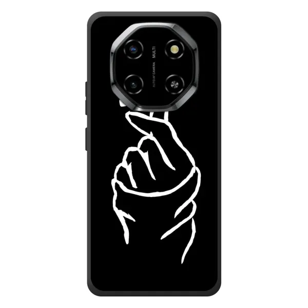 Чехол с рисунком «Сердце на черном» для Blackview Shark 6