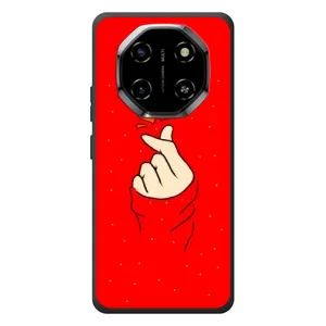 Чехлы (Знак сердечка) на Blackview Shark 6 (Сердце на красном)