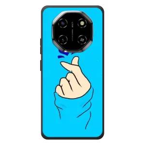 Чехлы (Знак сердечка) на Blackview Shark 6 (Сердце на синем)