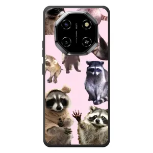 Силиконовый Чехол с Енотами на Blackview Shark 6 (Смешные Еноты)