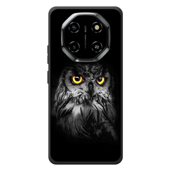 Чехол с рисунком «Сова на чёрном» для Blackview Shark 6 Чехол с рисунком «Сова на чёрном» для Blackview Shark 6