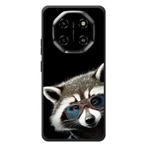 Силиконовый Чехол с Енотами на Blackview Shark 6 (Стильный Енот)