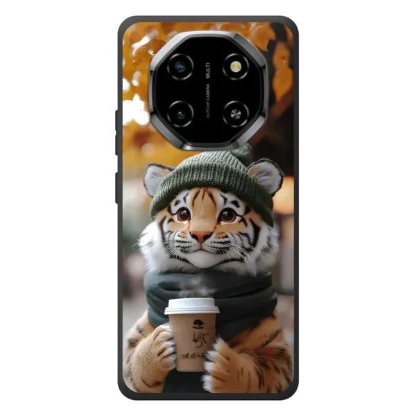 Чехол с рисунком «Тигр с кофе» для Blackview Shark 6 Чехол с рисунком «Тигр с кофе» для Blackview Shark 6