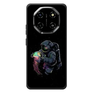Силиконовый Чехол с принтом "Космонавты" на Blackview Shark 6 (В руках земля)