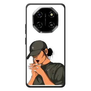Силиконовый Чехол на Blackview Shark 6 с картинкой Стильных Девушек (В зеленом)