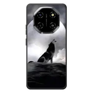 Чехол с Волком на Blackview Shark 6 (Волк и луна)