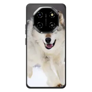 Чехол с Волком на Blackview Shark 6 (Волк на снегу)