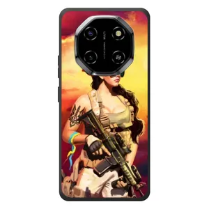 ЗСУ Чехлы (TPU) для Blackview Shark 6 (Женщина солдат)
