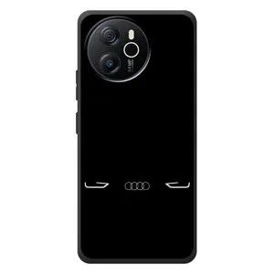 Силиконовый бампер с картинкой машины на Blackview Shark 8 (Силует Audi)