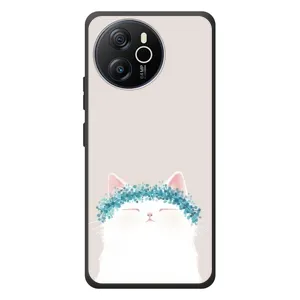 Чехол на тематику: Коты для Blackview Shark 8 (Белый котик)