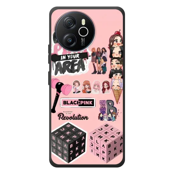 Чехол с рисунком «BLACK PINK коллаж» для Blackview Shark 8