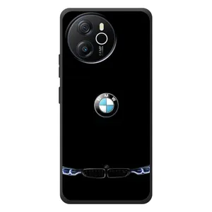 Силиконовый бампер с картинкой машины на Blackview Shark 8 (Черный BMW)
