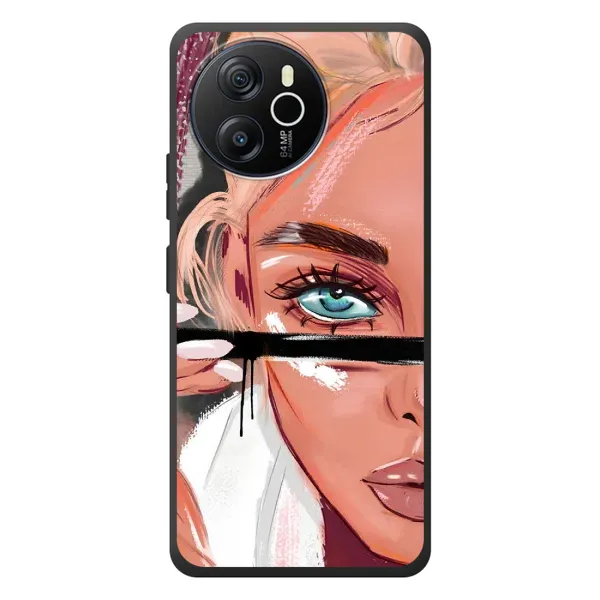 Чехол с рисунком «Девушка и ресницы» для Blackview Shark 8