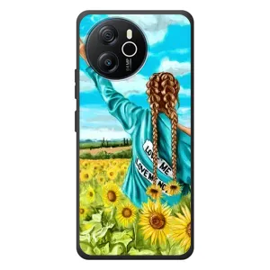 Чехол Стильные девушки на Blackview Shark 8 (Девушка на поле)