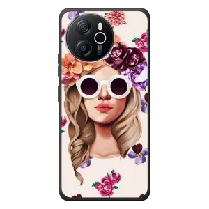 Чехол с картинкой Модные Девчонки Blackview Shark 8 (Девушка в очках)