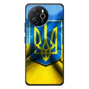 Чехол с картинкой (Патриотический ГЕРБ) на Blackview Shark 8 (Герб и Флаг Украины)