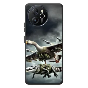Чохол з мемами траралело тралала для Blackview Shark 8 (Гусіні і крокоділо)