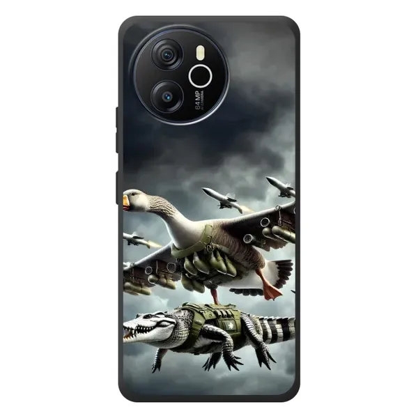 Чехол с рисунком «Гусини и крокодило» для Blackview Shark 8 Чехол с рисунком «Гусини и крокодило» для Blackview Shark 8
