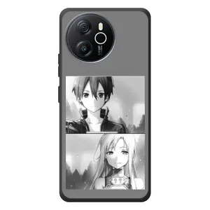 Чехол с персонажами АНИМЕ на Blackview Shark 8 (Кирито-Асуна)