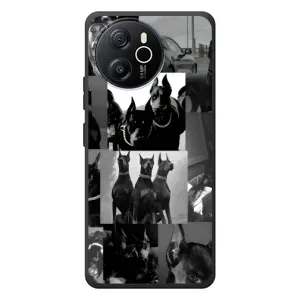 Чехол ДОБЕРМАН для Blackview Shark 8 (Коллаж Доберман)