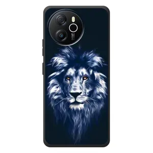 Чехол с картинкой на Blackview Shark 8 (Лев - синий)
