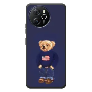 Чехлы Мишка Тедди для Блэквью Шарк 8 (Мишка USA)