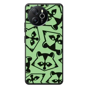 Силиконовый Чехол с Енотами на Blackview Shark 8 (Мордочки Енота)