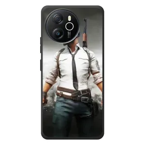 Силиконовый чехол с картинкой "Герой Pubg" на Blackview Shark 8 (Пабг)