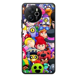 Силиконовый Чехол на Blackview Shark 8 с картинкой Brawl Stars (Персонажи)