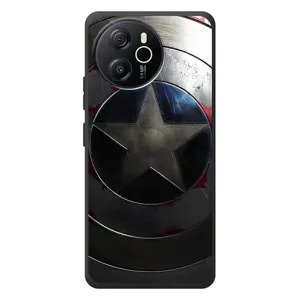 Чехол с Щитом Капитана Америки на Blackview Shark 8 (Ретро Щит Капитана)