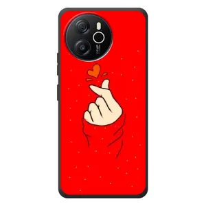 Чехлы (Знак сердечка) на Blackview Shark 8 (Сердце на красном)