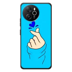 Чехлы (Знак сердечка) на Blackview Shark 8 (Сердце на синем)