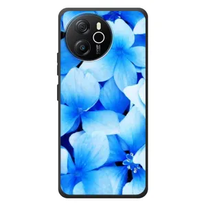 Силиконовый бампер с принтом (цветочки) на Блэквью Шарк 8