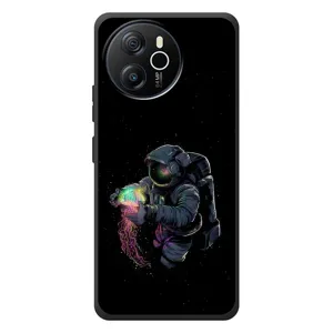 Силиконовый Чехол с принтом "Космонавты" на Blackview Shark 8 (В руках земля)