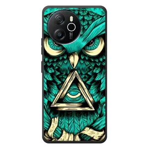 Чехлы с принтом СОВЫ для Blackview Shark 8 (Зеленая сова)
