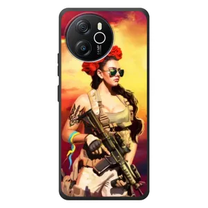 ЗСУ Чехлы (TPU) для Blackview Shark 8 (Женщина солдат)