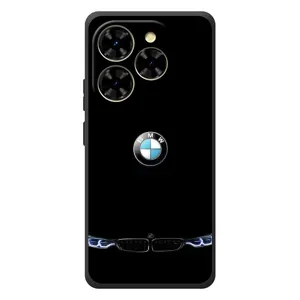Силиконовый бампер с картинкой машины на Blackview Shark 9 (Черный BMW)