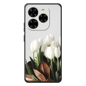 Чехлы с картинкой (Тюльпаны) на : Чёрная Змея Шарк 9 (Букет тюльпанов)