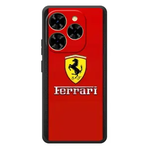 Силиконовый бампер с картинкой машины на Blackview Shark 9 (Ferrari Logo)