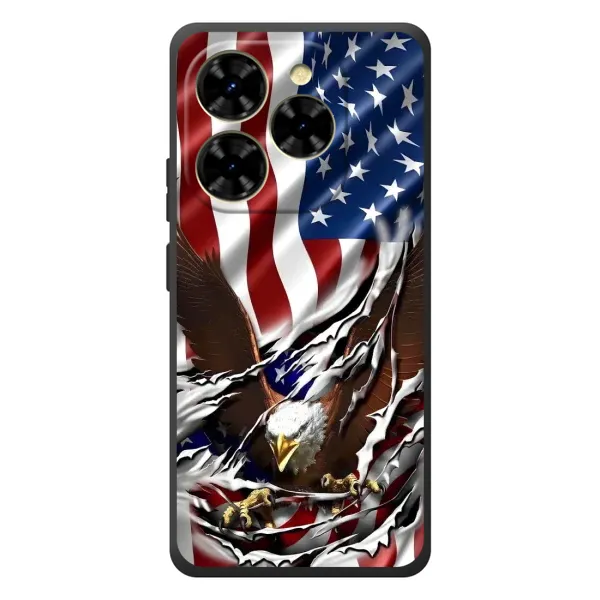 Чехол с рисунком «Флаг USA» для Blackview Shark 9 Чехол с рисунком «Флаг USA» для Blackview Shark 9