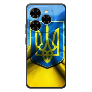 Чехол с картинкой (Патриотический ГЕРБ) на Blackview Shark 9 (Герб и Флаг Украины)