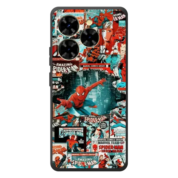 Чехол с рисунком «Комиксы Человек Паук» для Blackview Shark 9 Чехол с рисунком «Комиксы Человек Паук» для Blackview Shark 9