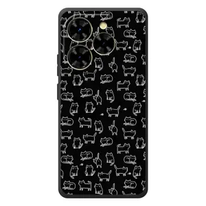 Чехол на тематику: Коты для Blackview Shark 9 (Котики на черном)