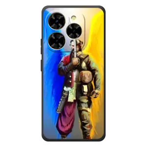 Чехол с картинкой (Патриотический КОЗАК) на Blackview Shark 9 (Козак с крыльями)