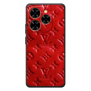 Текстурный Чехол Louis Vuitton для : Чёрная Змея Шарк 9 (Красный ЛВ)