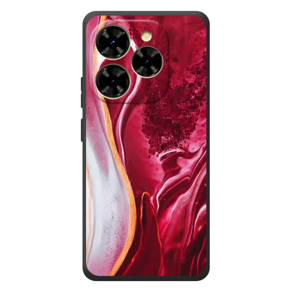 Чехол с рисунком «Красный мрамор» для Blackview Shark 9 Чехол с рисунком «Красный мрамор» для Blackview Shark 9